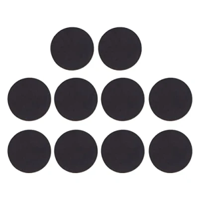 Image of 10 Pcs Round Magnet sheets, Flexible Sticky Magnets, 12x2mm Sticker rubber magnets with Adhesive Backing for Whiteboard, Refrigerator, Science, Craft, DIY