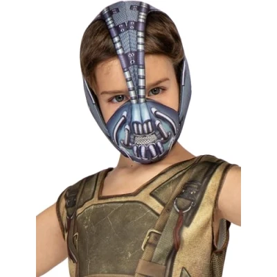 Image of Funidelia Bane Masks Batman for boy Superheroes, DC Comics, Villains, The Dark Knight accessories kids, costume Grey/Silver