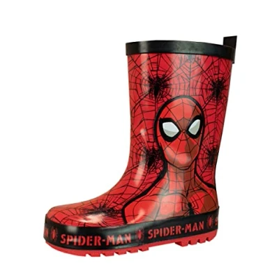 Image of Marvel Kids Wellington Boots Spiderman Red 8
