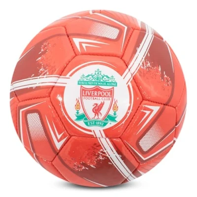 Image of Hy Pro Officially Licensed Liverpool F.C. Football Size 1, Turbine Design, Merchandise, Training, Match, Collectible For Kids and Adults