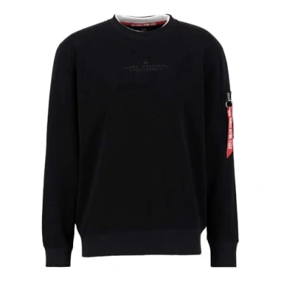 Image of Alpha Industries Men&#039;s Double Layer Sweatshirt, Black, M