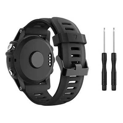 Image of TOPsic Compatible Fenix 3 Watch Strap, Silicone Replacement Band Wristband for / HR/Fenix 5X GPS Smart Multi colors