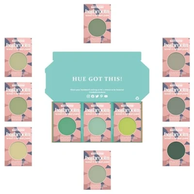 Image of Rust Oleum Bathroom Cabinet Paint in Gloss Finish Rich Greens Tester Box