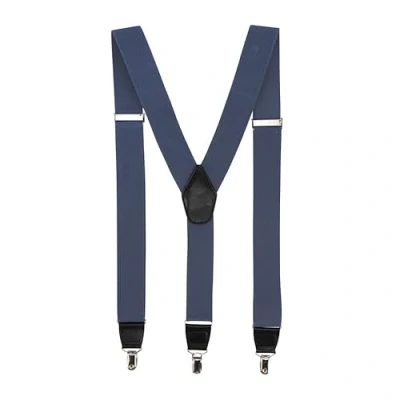 Image of Alanna Jones Men Braces Y Style Stainless Steel Metal Clips One Size Adjustable Suspenders Trouser Salopette Strong (Grey)