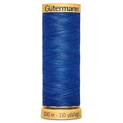 Image of Gutermann Natural Cotton 100m Quilting Sewing Machine Thread Blue 7000