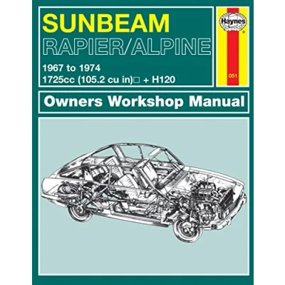 Image of Sunbeam Alpine, Rapier &amp; H120 (67 74) Haynes Repair Manual