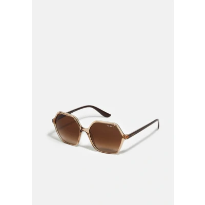 Image of Vogue Eyewear Sunglasses, Women&#039;s, Size: 55, Transparent caramel