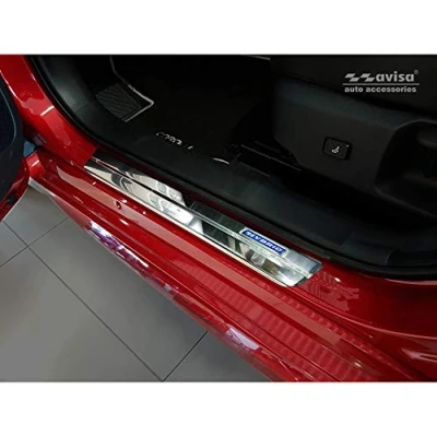 Image of Avisa 2/23017 INOX Door sill Protectors Toyota Corolla XII Sedan/Hatchback/Touring Sports &#039;Hybrid&#039; 2018 4 pieces