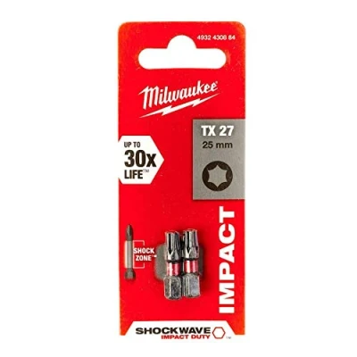 Image of Milwaukee Shockwave Gen II screwdriver, 25 mm