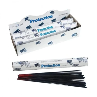 Image of Stamford Protection Incense Sticks, Pack of 20, Black, Length 24cm