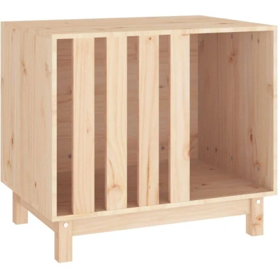 Image of vidaXL Dog House 70x50x62 cm Solid Wood Pine