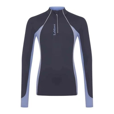 Image of LeMieux Esme Young Rider Childrens Base Layer Dusk Blue 13 14 Years