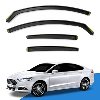 Image of EdgeVisors Wind Deflectors Set Fits: Ford Mondeo MK5 2015 2022 5 Door Hatchback/Saloon 4pc