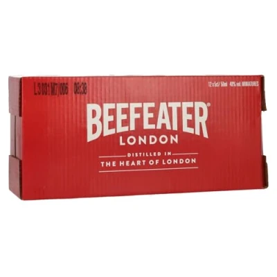 Image of Beefeater London Dry Gin 5cl Miniature 12 Pack