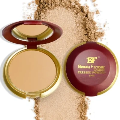 Image of Beauty Forever Pressed Powder, Lightweight Matte Finish Face Buildable &amp; Long Lasting Shine Control, 11gms (PP1003 Translucent)