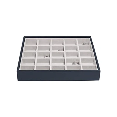 Image of Stackers Navy Classic Medium Jewellery Box Trinkets Layer