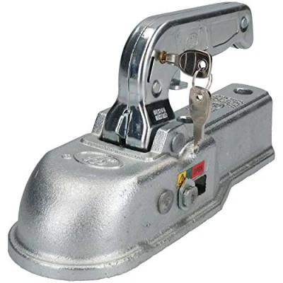 Image of AB Tools 50mm Unbraked Trailer Coupling Heavy Duty Cast Design Tow Hitch with Lock