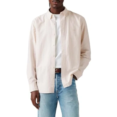 Image of Levi&#039;s Men&#039;s Authentic Button Shirt, Waylon Stripe Safari, XS