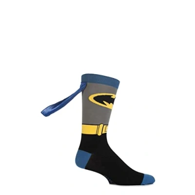 Image of 1 Pair Multi Coloured Batman Cape Socks Men&#039;s 6 11 Mens Film &amp; TV Characters