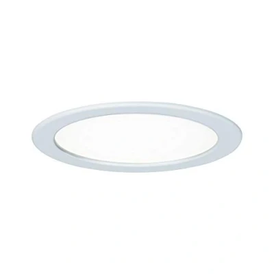 Image of Paulmann 92060 Round Ceiling 4000 K Neutral White LED Panel IP44 Splashproof Includes Bulb Recessed Light Plastic 18 W