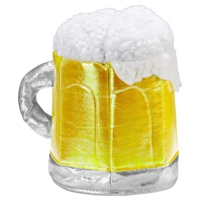 Image of Widmann Beer Tankard Hat Fun Mug Shaped Hat, Ideal for Oktoberfest and Themed Parties