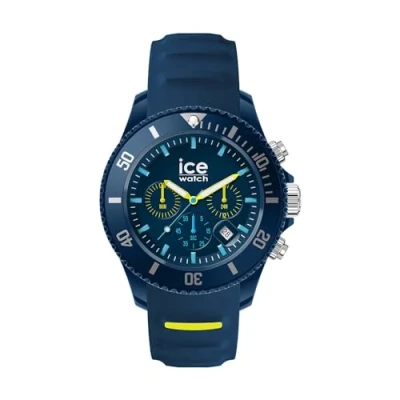 Image of ICE WATCH chrono Blue lime Men&#039;s (Unisex) wristwatch with plastic strap 021426 (Medium)