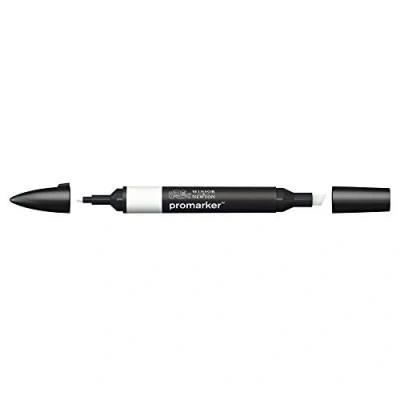 Image of Winsor and Newton 0203372 Professional Marker, Warm Grey 0, Pack of 3