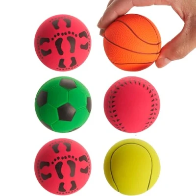 Image of Bramble 15 Pack Soft Rubber Toy Bouncy Balls, Vibrant Colours for Interactive Kids Play, Party Bag Fillers 6cm / 2.5&quot; (15)