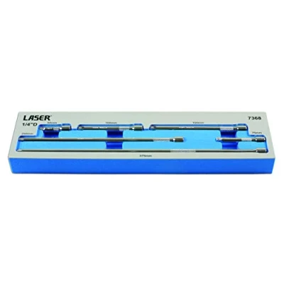 Image of Laser 7368 Extension Bar Set 1/4&quot;D 6pc