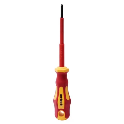Image of Amtech L0653 100mm Pozidriv™ VDE 1000V Electrical Screwdriver with PZ 2 tip