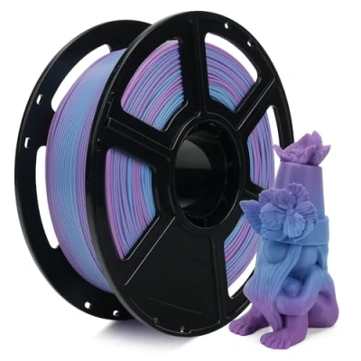 Image of FLASHFORGE Rapid PLA Gradient Filament 1.75mm Thistle Purple &amp; Ethereal Blue, Transform Colors Smoothly Fast, Experience Exceptional Quality with 500mm/s High Speed Printing, Top Notch