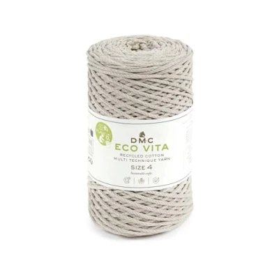 Image of DMC Eco Vita 4, Off White Crochet Knitting Macrame Yarn, 250g