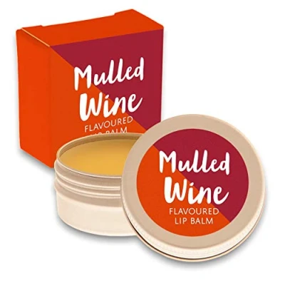Image of Mulled Wine Lip Balm Christmas gifts for women gift sets Birthday her friend stocking fillers under 5 pounds. Vegan