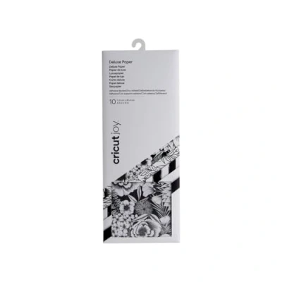 Image of Cricut 2008049 Joy Adhesive Backed Deluxe Paper, Black and White Botanicals