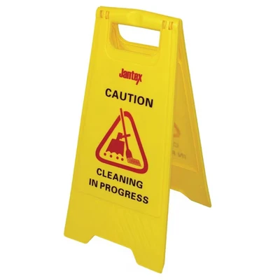 Image of Jantex Cleaning In Progress Safety Sign Notice Plaque Poster Commercial