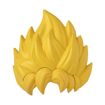 Image of Dragon Ball Super Saiyan Goku Fancy Dress Blonde Hair Wig Anime Cosplay Costume Merch, 37186, Multicolor