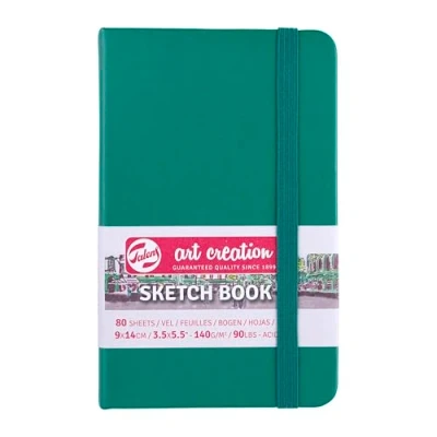 Image of Talens Art Creation Sketchbook 80 Sheets, 9 cm x 14 cm, Forest Green