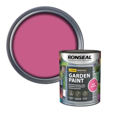 Image of Ronseal RSLGPPJ750 GPPJ750 Garden Paint Pink Jasmine 750ml, 750 ml