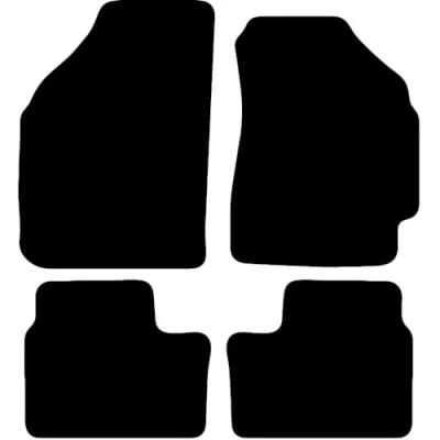Image of Carsio Tailored Carpet Car Floor Mats For Daewoo Matiz 1998 2005 Fit Mat Complete Accessory Black Custom Fitted All Weather, Anti Slip Backing &amp; Trim