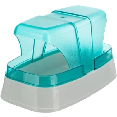 Image of Trixie Sand Bath for Hamster and Mice, 17 x 10 cm, Dark Blue/Turquoise