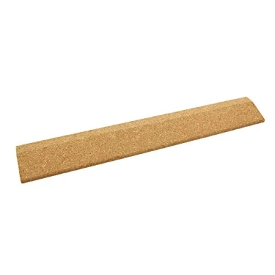 Image of Yoga Mad Cork Wedge Eco Friendly Natural Non Slip for Wrists and Hands Slanting Beginners Professionals in Classes Pilates