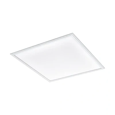 Image of EGLO Access Salobrena A LED Ceiling Light, 1 Bulb Wall Light Made of Aluminium and Plastic in White, with Remote Control, Length x Width 60 cm