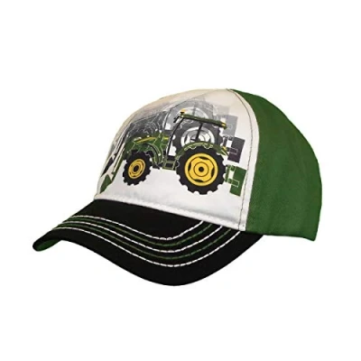 Image of John Deere Kids Tractor Scene Twill Hat, Green