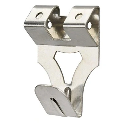 Image of Taskar Silver Picture Hooks (Double 20 Pack) Nickel Plated