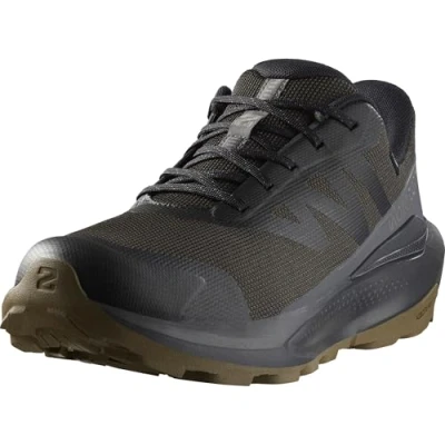 Image of Salomon Elixir TOUR WP Hiking shoes, Men&#039;s, Size: 11.5, Black/asphalt/castlerock Textile/synthetics