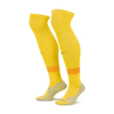 Image of Nike FQ8253 719 Strike Dri FIT Socks Unisex TOUR YELLOW/UNIVERSITY GOLD/BLACK Size XS
