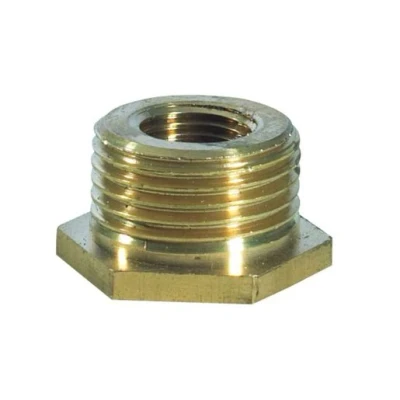 Image of Chrome Hexagon Bush 3/4&quot; x 1/2&quot;