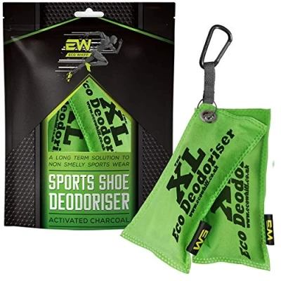 Image of Eco Whiff Reusable Sports Shoe Deodorizer Odor Neutralizer &amp; Air Purifier Our Deodorant is a Must for Odour 75Gx2 Pack (Green)