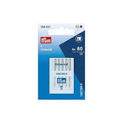 Image of Prym Sewing Machine Needles, Silver, Standard, 130/705, No. 80