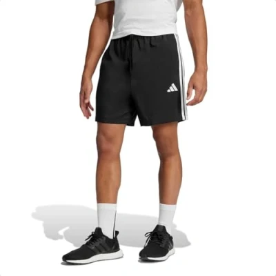 Image of adidas Men&#039;s Essential Three Stripes Chelsea Short, Black/White, XS